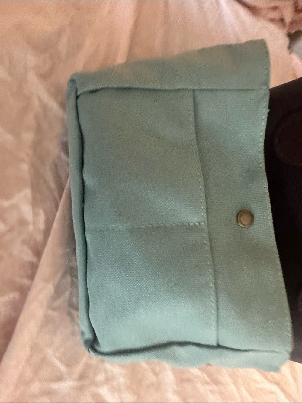Raindrop Leather tote, Portland Leather Goods, small, plum - Picture 11 of 12